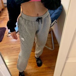 gray nike joggers